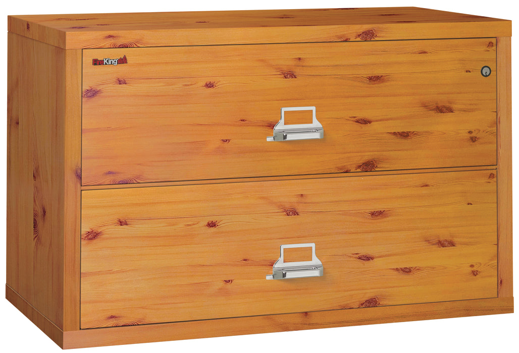 FireKing Designer Series Lateral File Cabinet - 1-Hour Fire-Rated & High Security - 2, 3, or 4 Drawers - 4 Colors