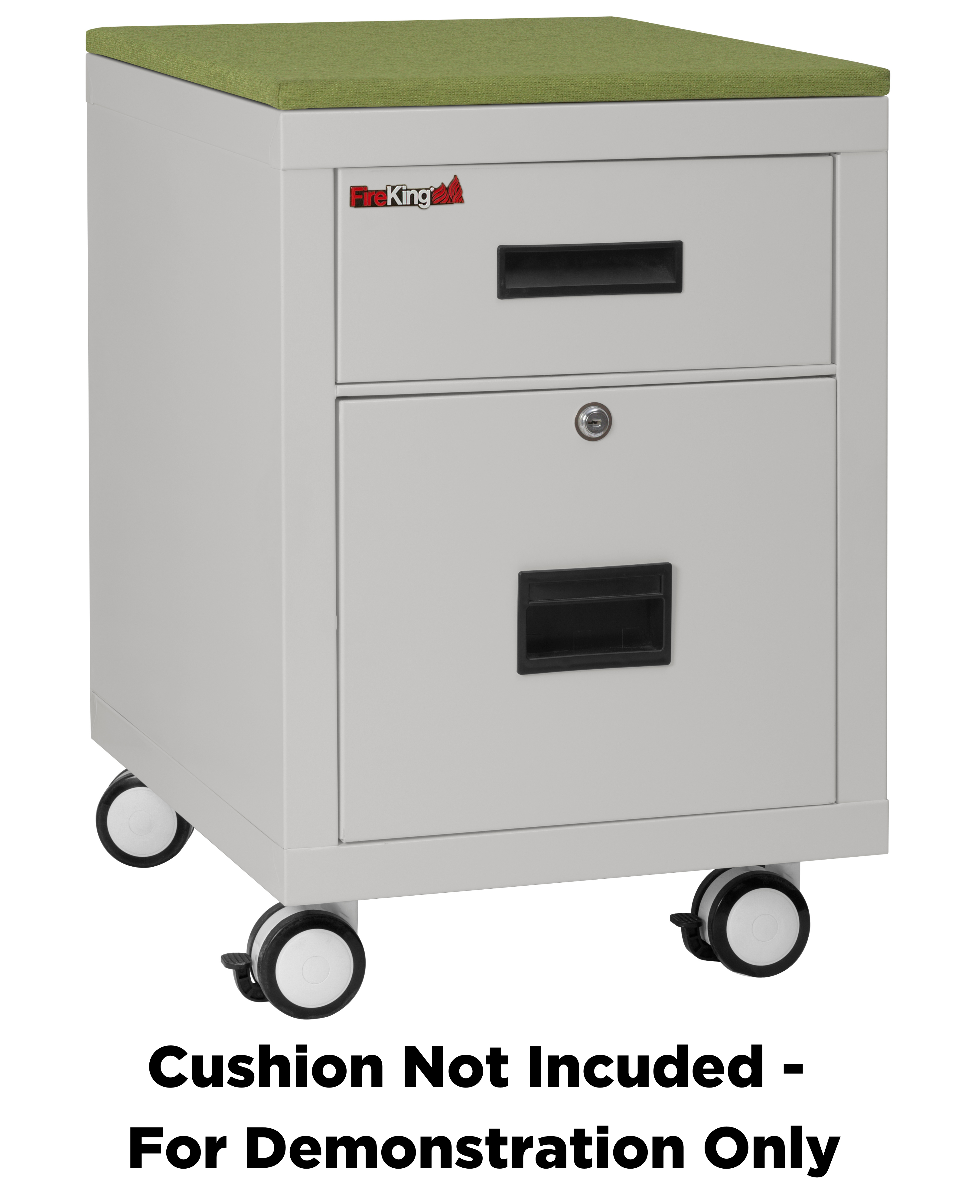 FireKing Mobile Pedestal Legal/Letter File Cabinet - 1-Hour Fire Rated - 4 Colors