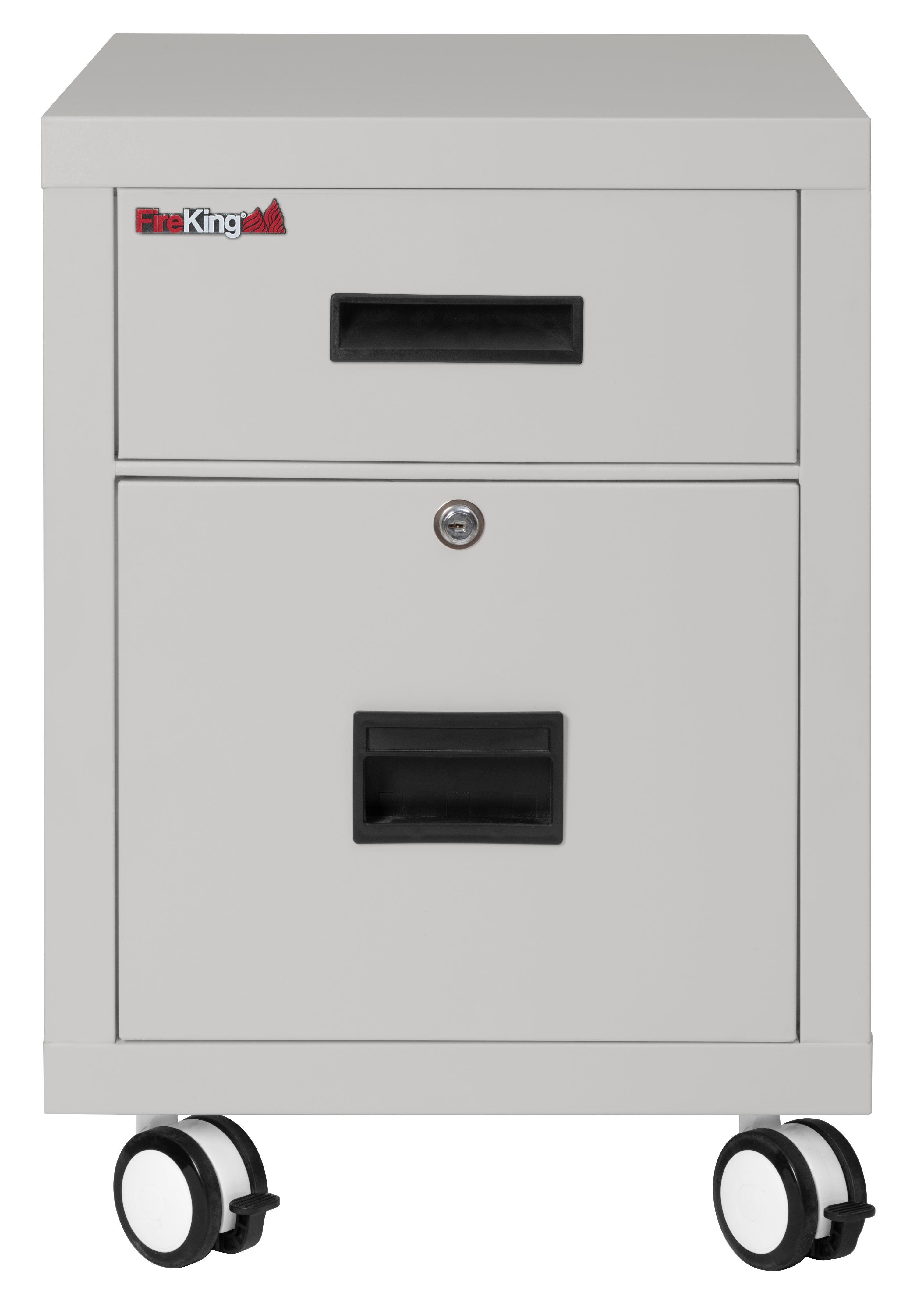 FireKing Mobile Pedestal Legal/Letter File Cabinet - 1-Hour Fire Rated - 4 Colors