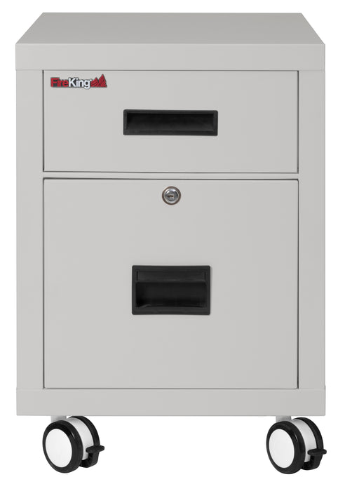 FireKing Mobile Pedestal Legal/Letter File Cabinet - 1-Hour Fire Rated - 4 Colors