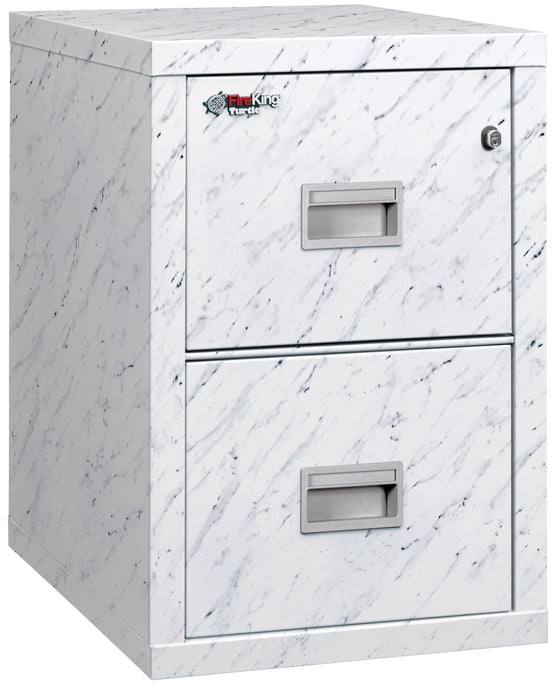 FireKing Turtle Designer Series - Space Saving Vertical File Cabinet - 1-Hour Fire Rated - 2 or 4 Drawers - 4 Colors