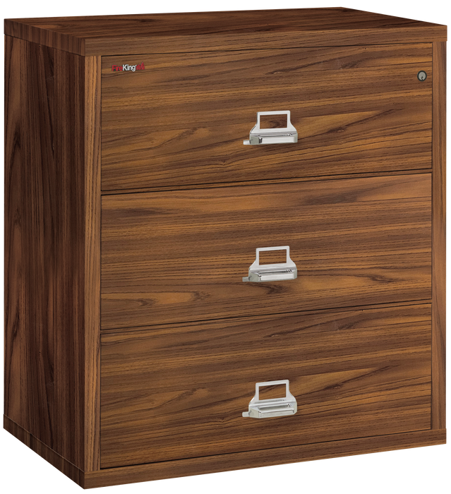 FireKing Designer Series Lateral File Cabinet - 1-Hour Fire-Rated & High Security - 2, 3, or 4 Drawers - 4 Colors