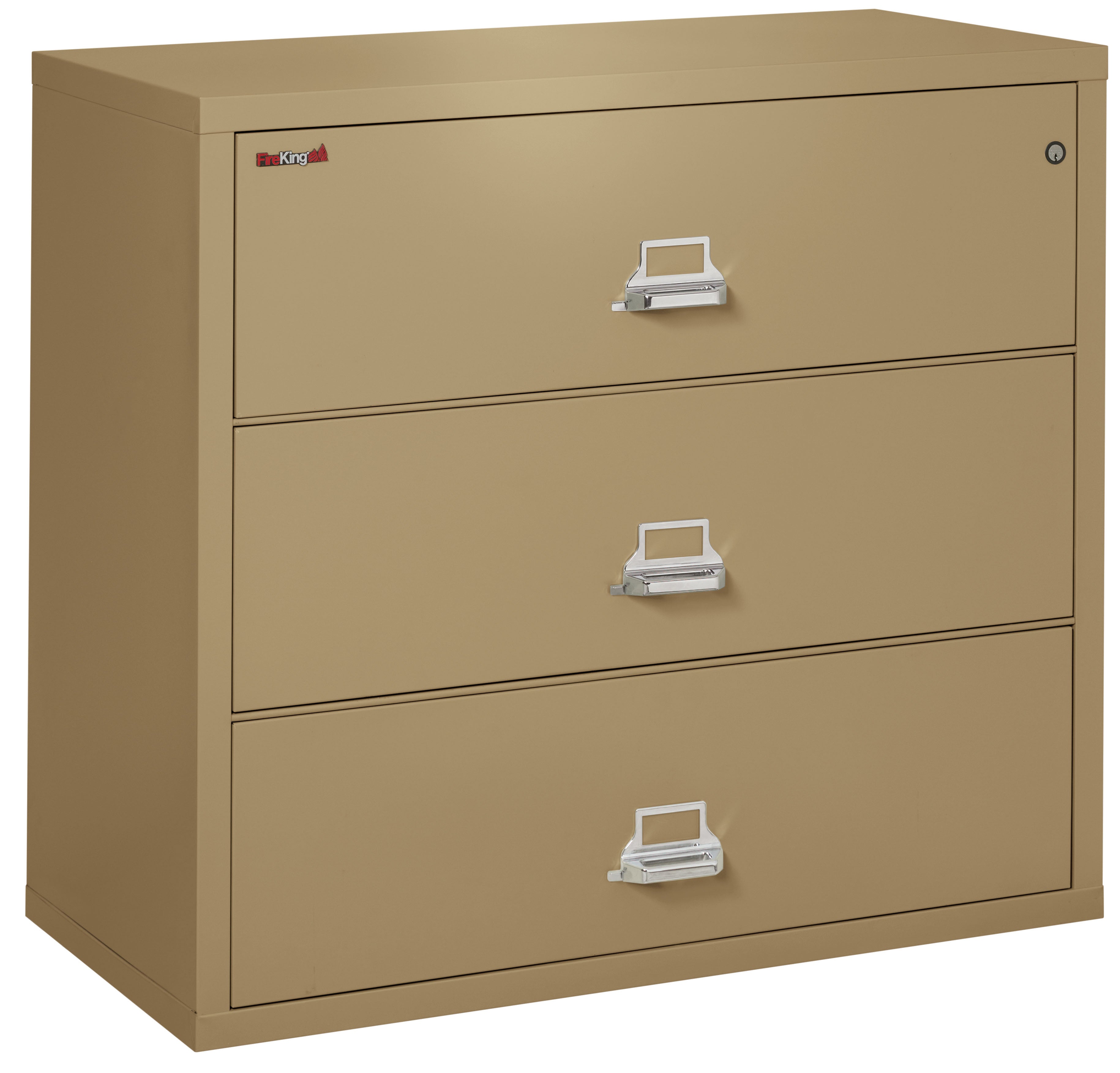 FireKing Classic Lateral File Cabinet - 1-Hour Fire-Rated & High Security - 2, 3, or 4 Drawers - Multiple Colors