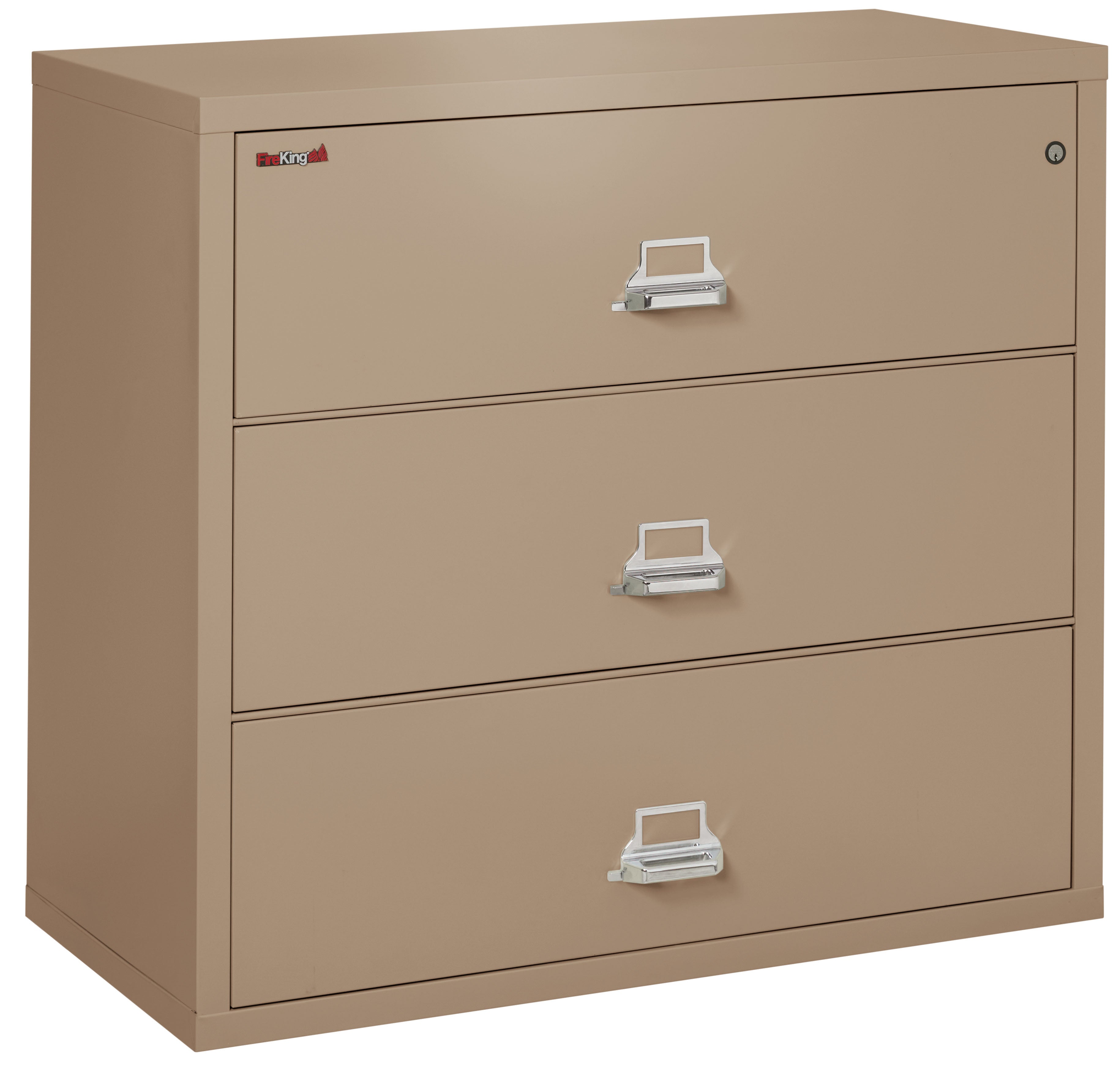 FireKing Classic Lateral File Cabinet - 1-Hour Fire-Rated & High Security - 2, 3, or 4 Drawers - Multiple Colors