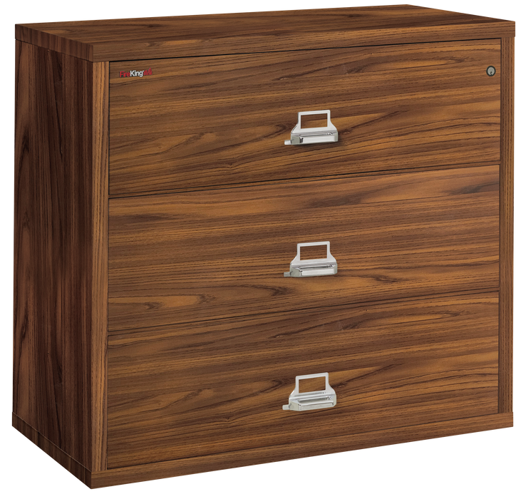 FireKing Designer Series Lateral File Cabinet - 1-Hour Fire-Rated & High Security - 2, 3, or 4 Drawers - 4 Colors
