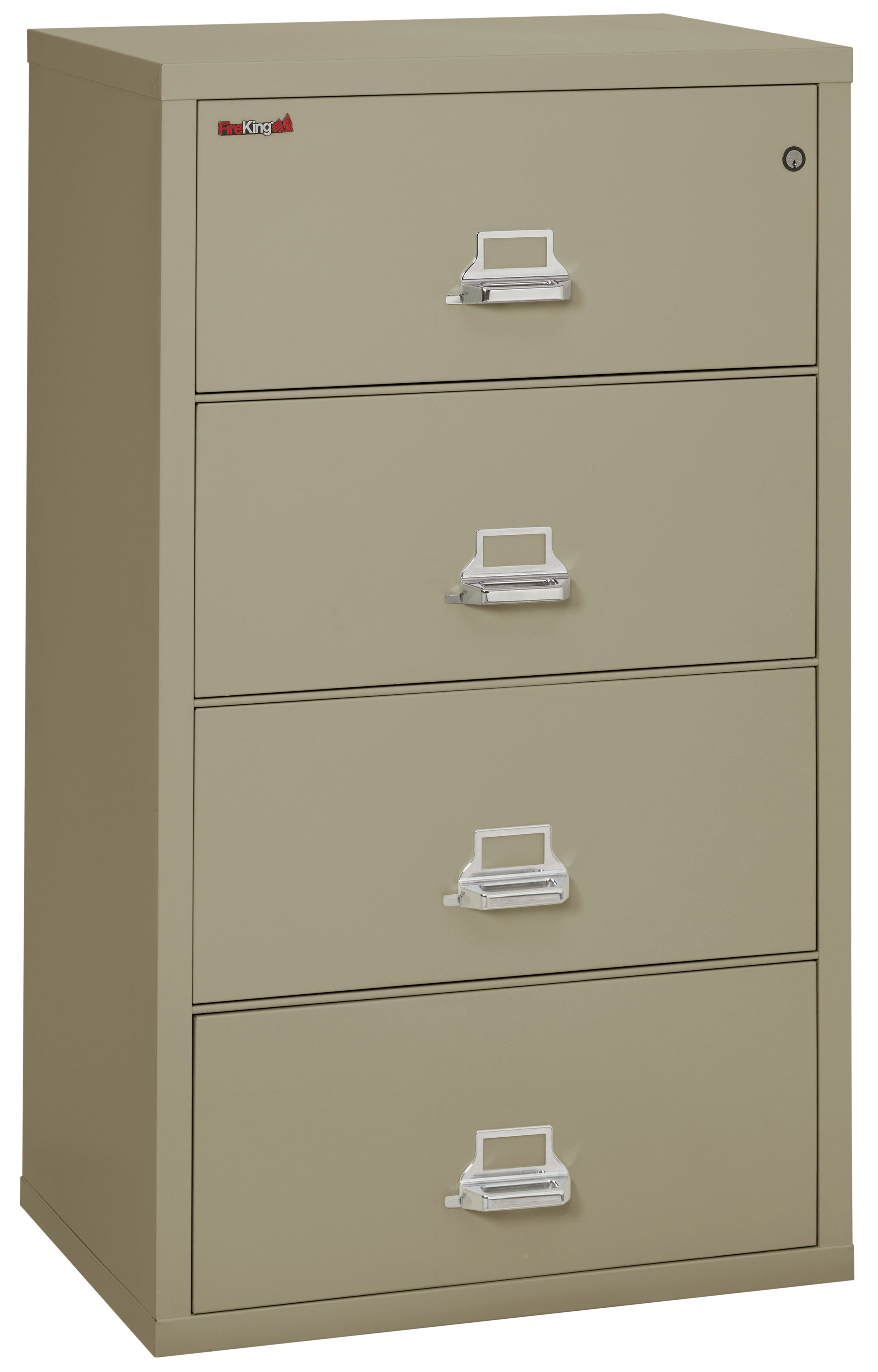 FireKing Classic Lateral File Cabinet - 1-Hour Fire-Rated & High Security - 2, 3, or 4 Drawers - Multiple Colors
