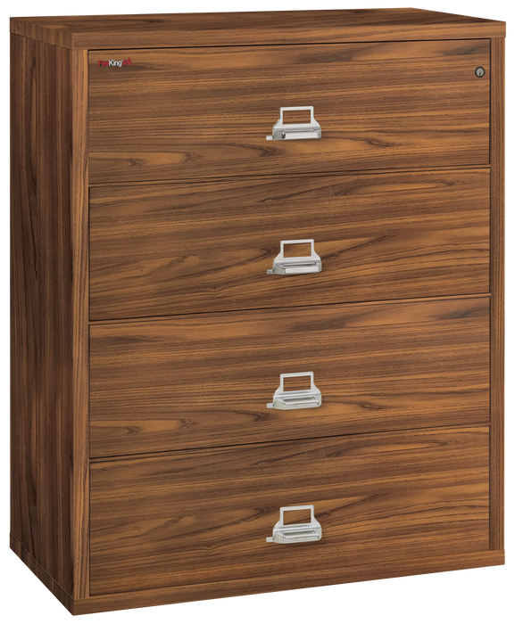 FireKing Designer Series Lateral File Cabinet - 1-Hour Fire-Rated & High Security - 2, 3, or 4 Drawers - 4 Colors