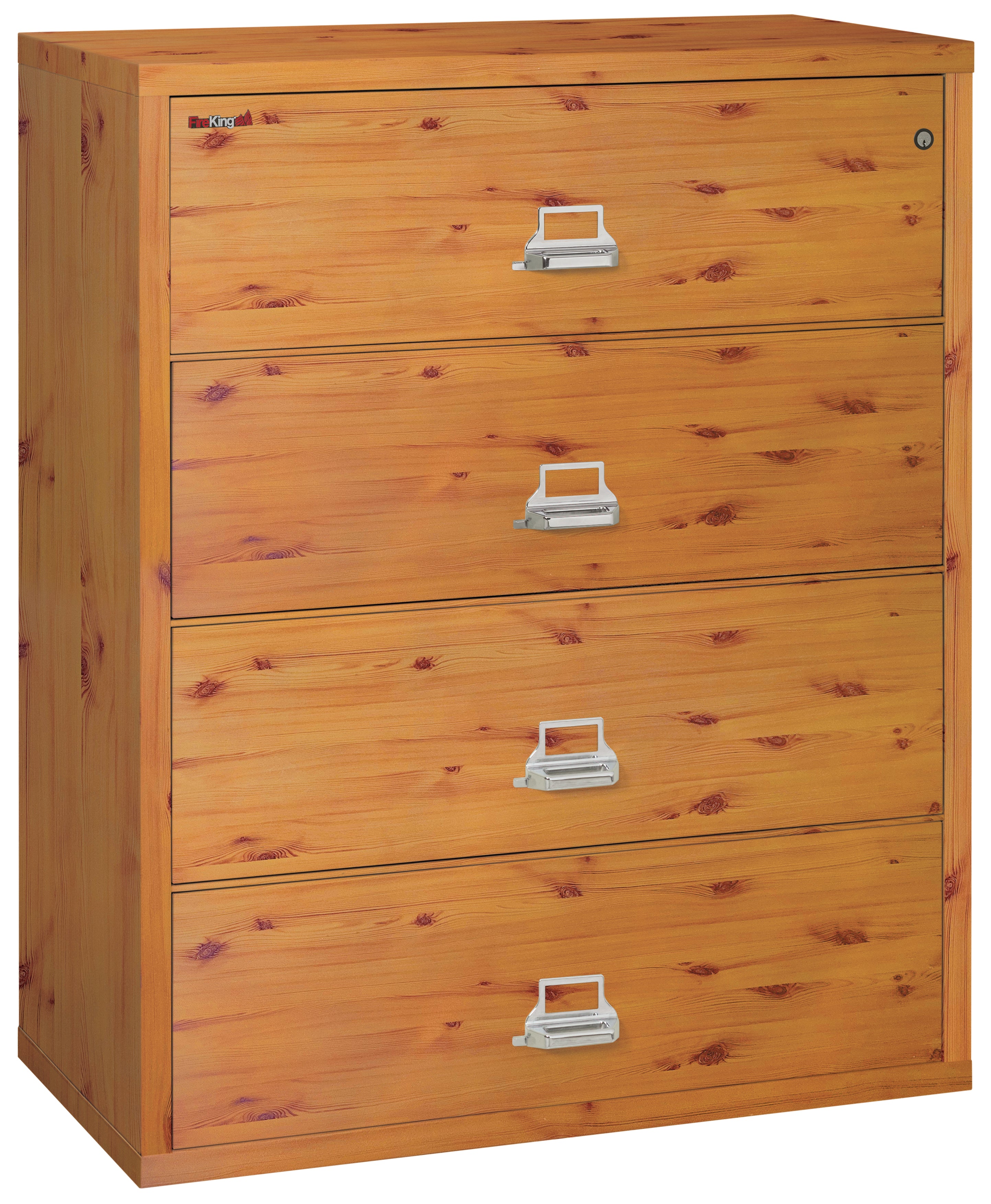 FireKing Classic Lateral File Cabinet - 1-Hour Fire-Rated & High Security - 2, 3, or 4 Drawers - Multiple Colors