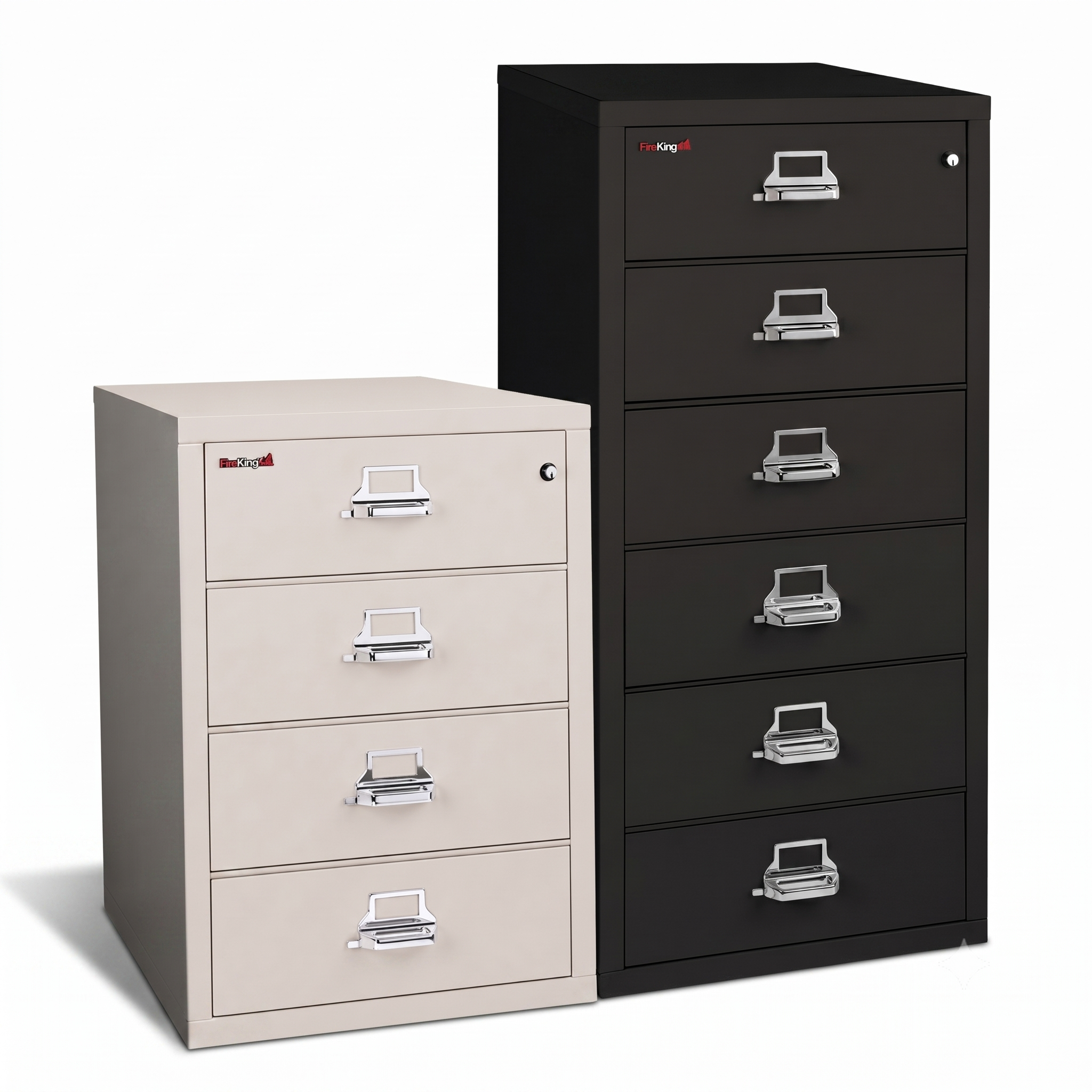 FireKing 1-Hour Fire Rated Card, Check, & Note File Cabinet - 4 or 6 D