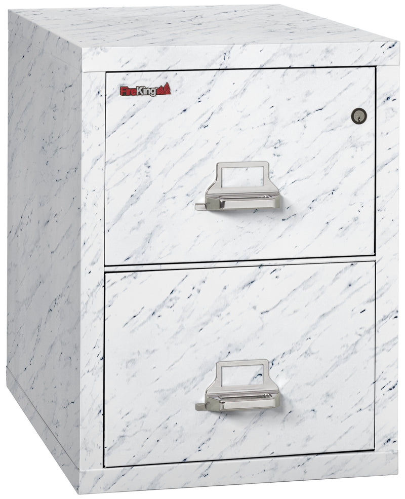 FireKing Designer Series 25" Vertical File Cabinet - 1-Hour Fire-Rated & High Security - 2 or 4 Drawers - 4 Designer Colors