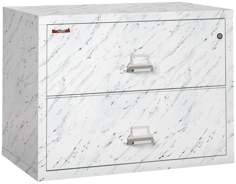 FireKing Designer Series Lateral File Cabinet - 1-Hour Fire-Rated & High Security - 2, 3, or 4 Drawers - 4 Colors