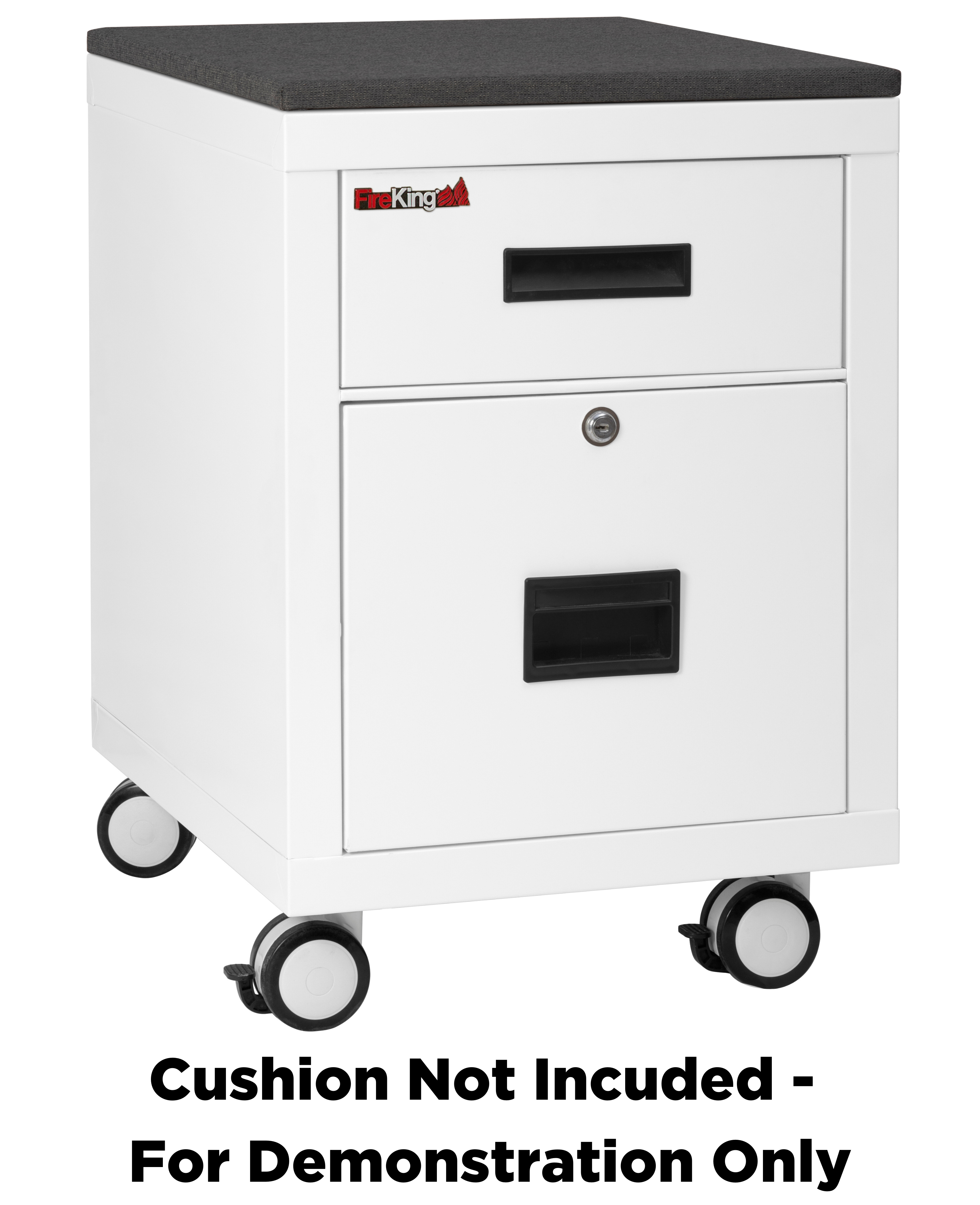 FireKing Mobile Pedestal Legal/Letter File Cabinet - 1-Hour Fire Rated - 4 Colors