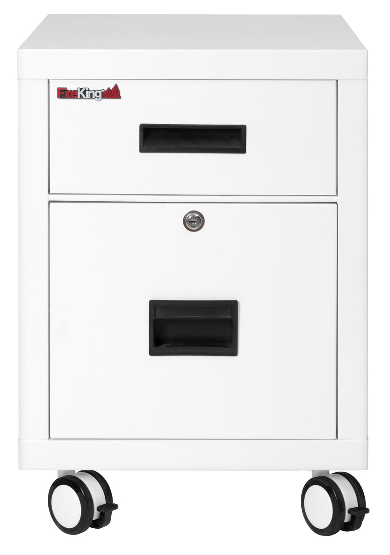FireKing Mobile Pedestal Legal/Letter File Cabinet - 1-Hour Fire Rated - 4 Colors