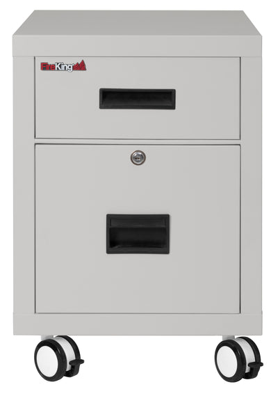 FireKing Mobile Pedestal Legal/Letter File Cabinet - 1-Hour Fire Rated - 4 Colors
