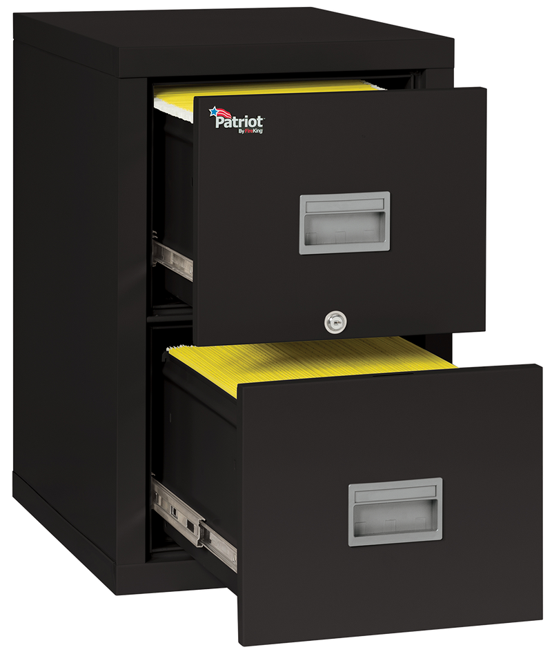 FireKing Patriot Series - 1-Hour Fire Rated Vertical File Cabinet - 2 or 4 Drawers - 2 Colors
