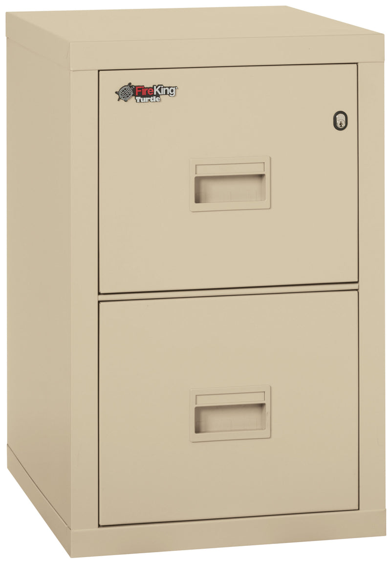 FireKing Turtle Series - Space Saving Vertical File Cabinet - 1-Hour Fire Rated - 2 or 4 Drawers - Multiple Colors
