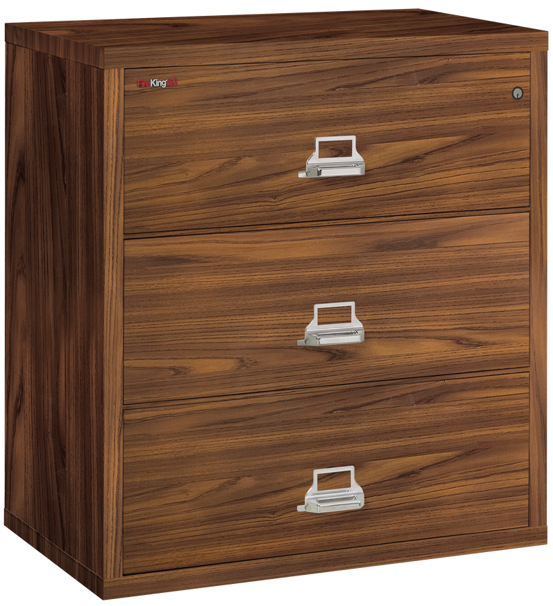 FireKing Designer Series Lateral File Cabinet - 1-Hour Fire-Rated & High Security - 2, 3, or 4 Drawers - 4 Colors