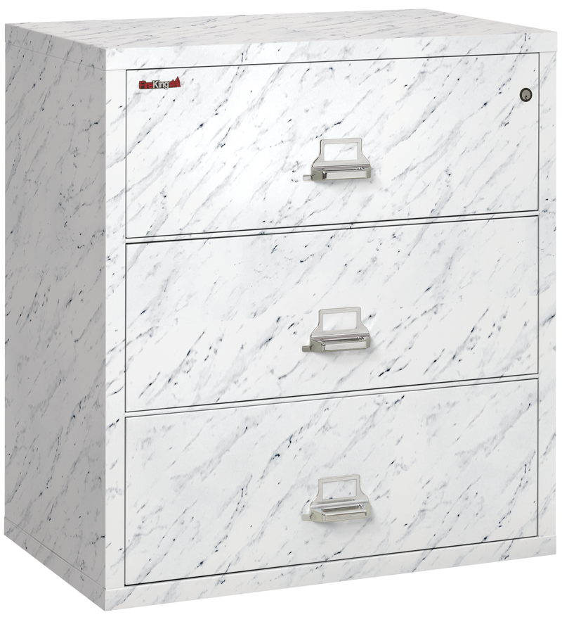 FireKing Designer Series Lateral File Cabinet - 1-Hour Fire-Rated & High Security - 2, 3, or 4 Drawers - 4 Colors