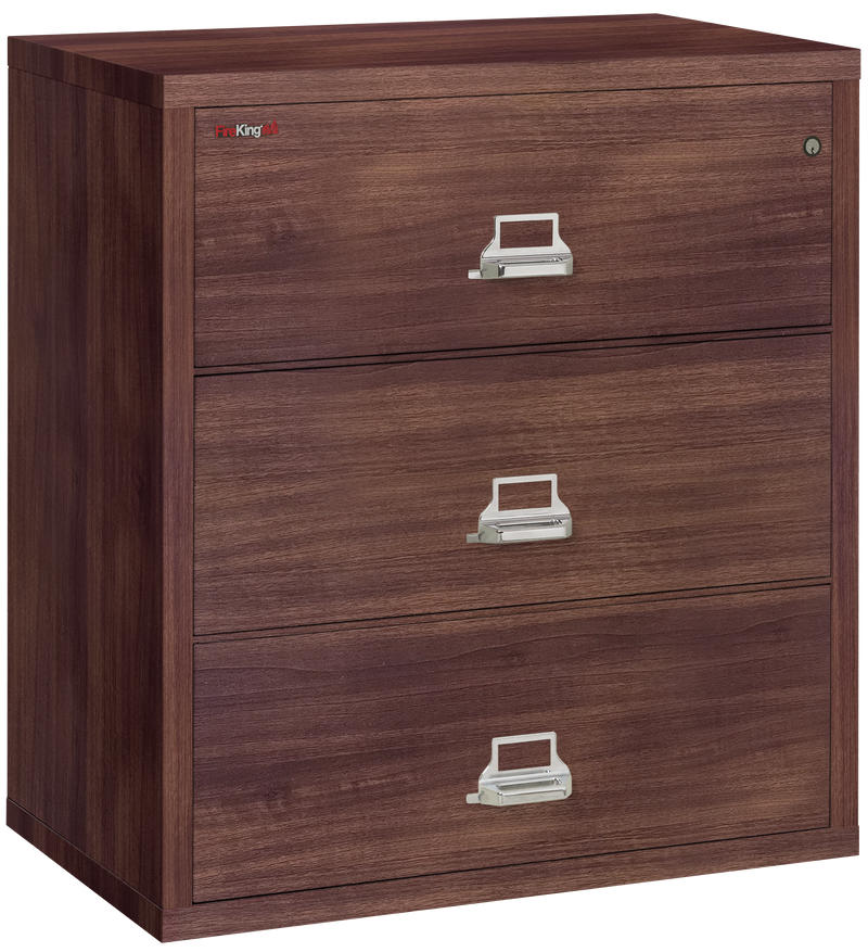 FireKing Designer Series Lateral File Cabinet - 1-Hour Fire-Rated & High Security - 2, 3, or 4 Drawers - 4 Colors