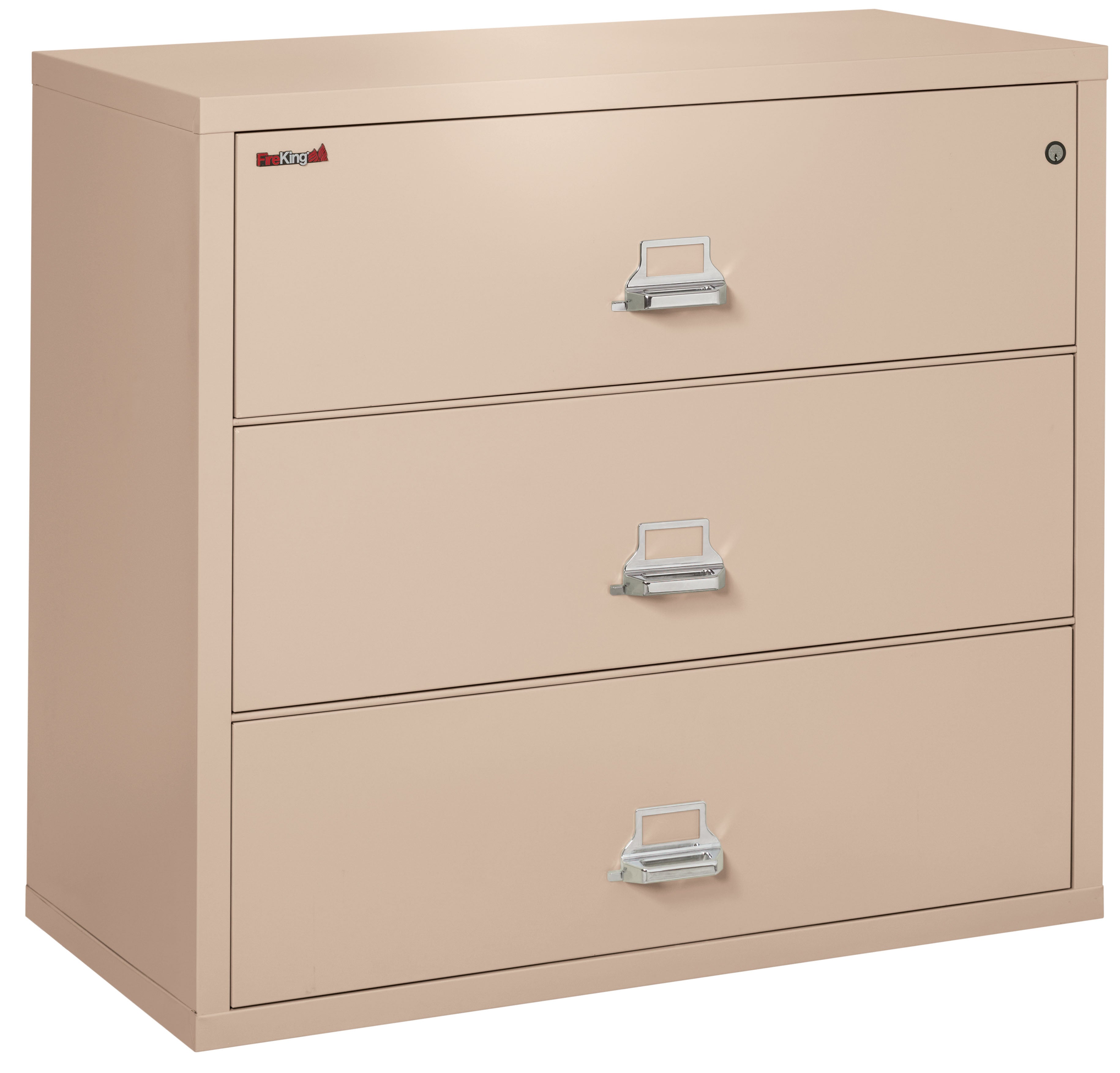 FireKing Classic Lateral File Cabinet - 1-Hour Fire-Rated & High Security - 2, 3, or 4 Drawers - Multiple Colors