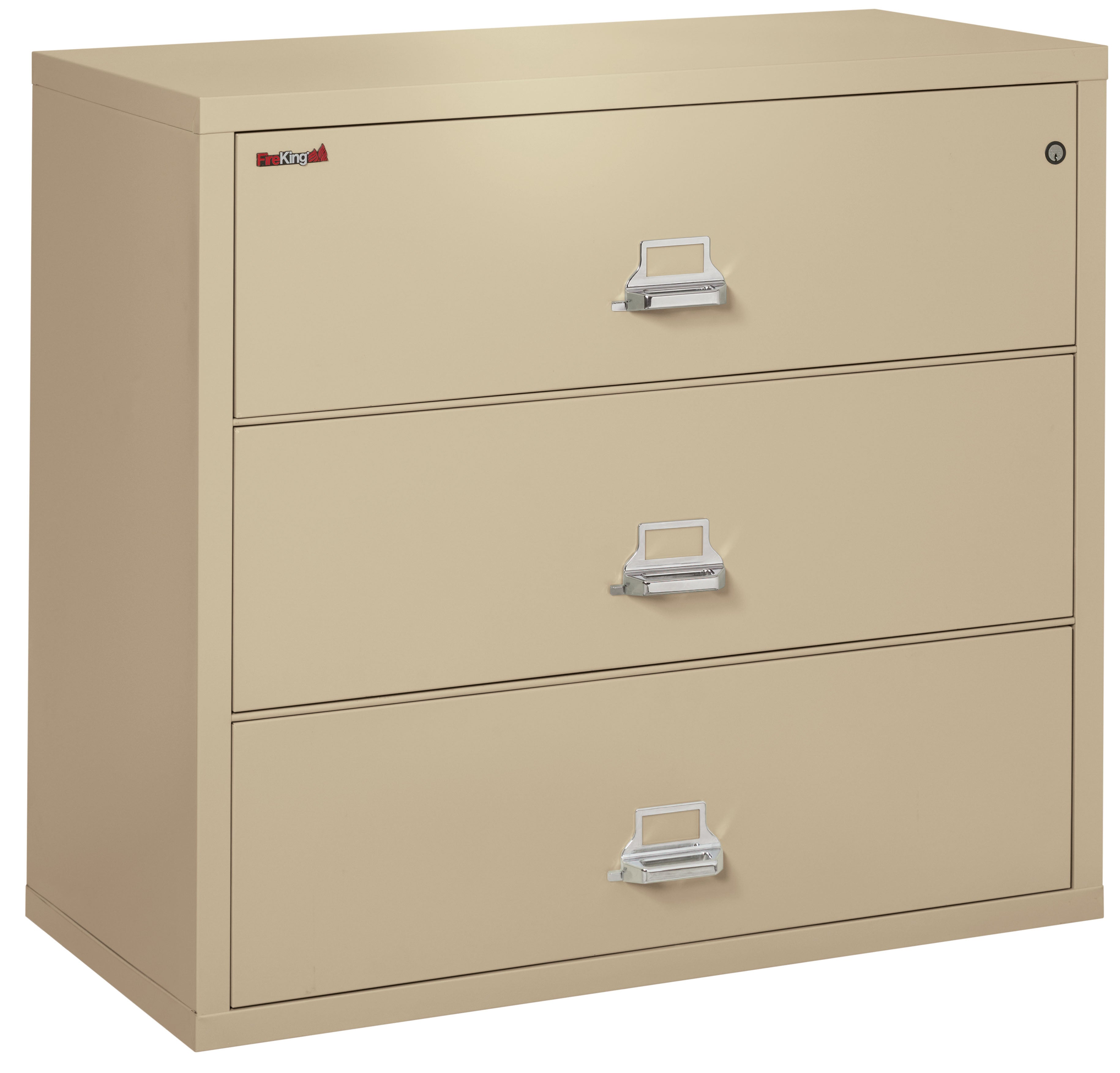 FireKing Classic Lateral File Cabinet - 1-Hour Fire-Rated & High Security - 2, 3, or 4 Drawers - Multiple Colors