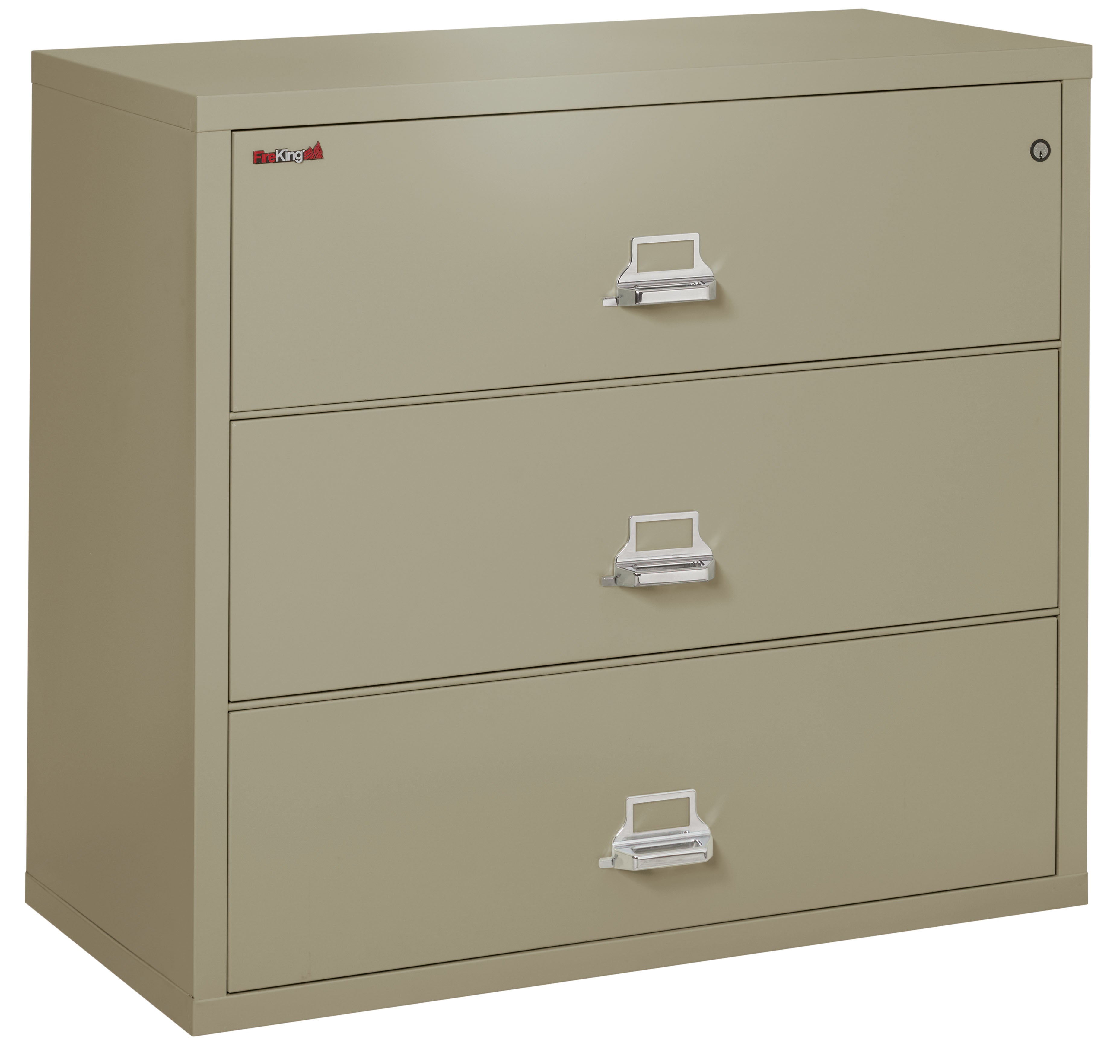 FireKing Classic Lateral File Cabinet - 1-Hour Fire-Rated & High Security - 2, 3, or 4 Drawers - Multiple Colors