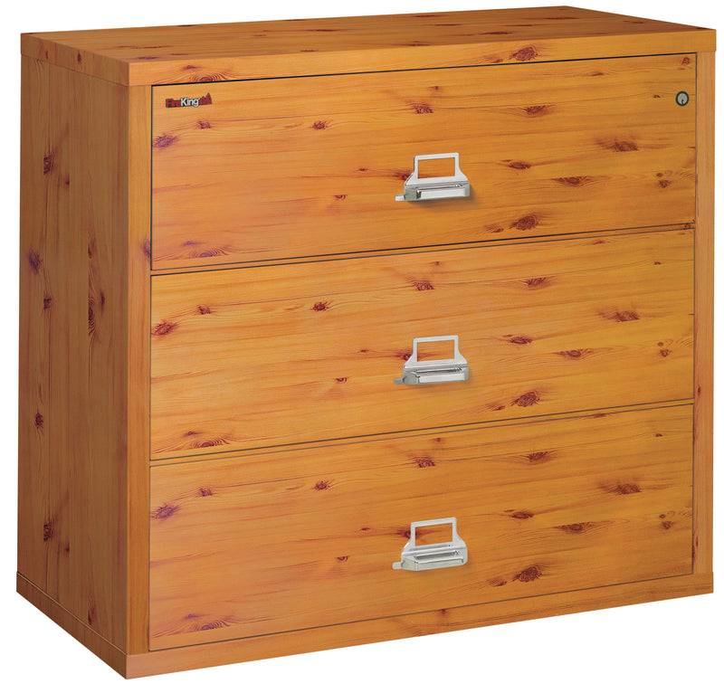 FireKing Designer Series Lateral File Cabinet - 1-Hour Fire-Rated & High Security - 2, 3, or 4 Drawers - 4 Colors