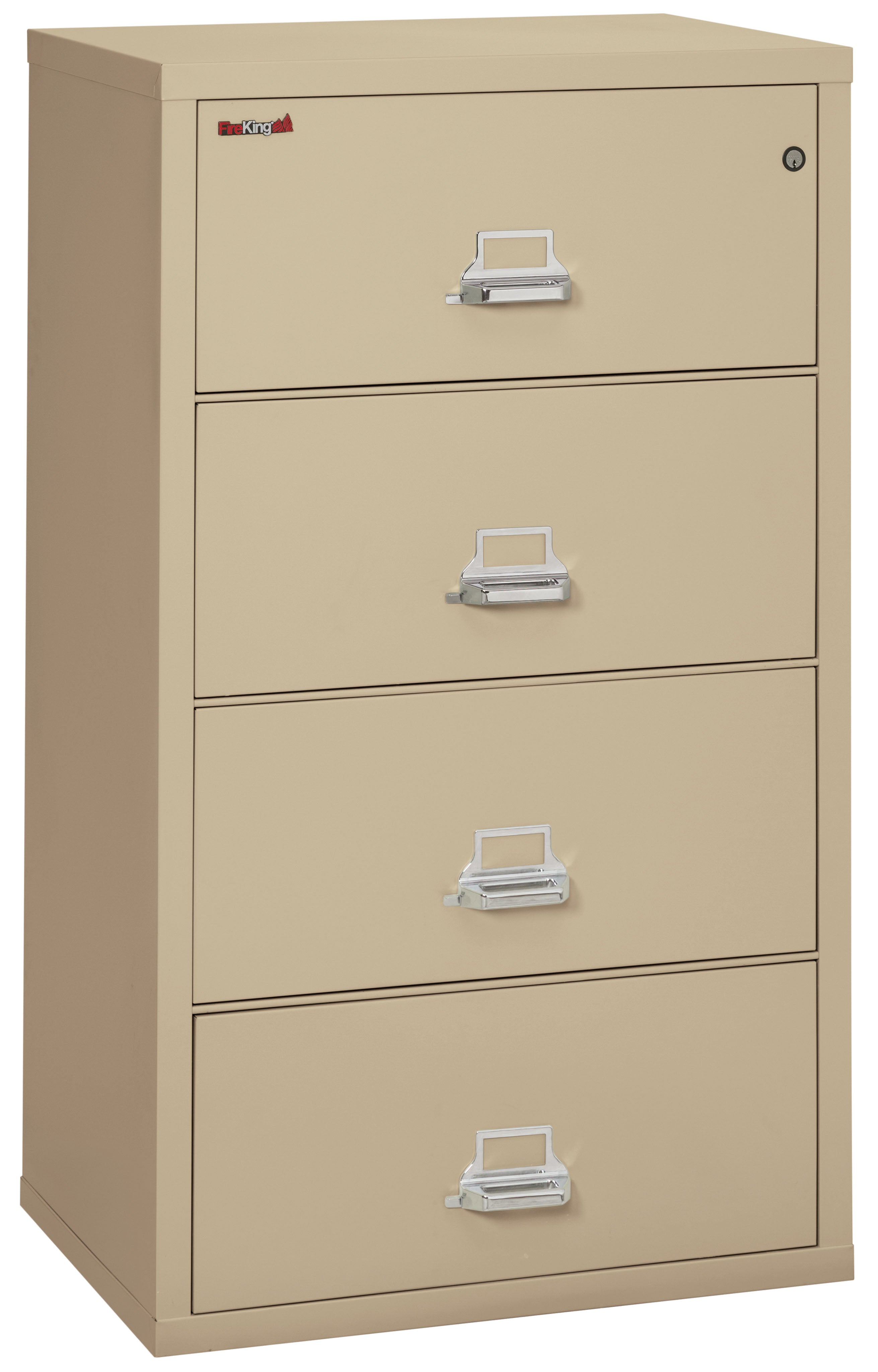 FireKing Classic Lateral File Cabinet - 1-Hour Fire-Rated & High Security - 2, 3, or 4 Drawers - Multiple Colors