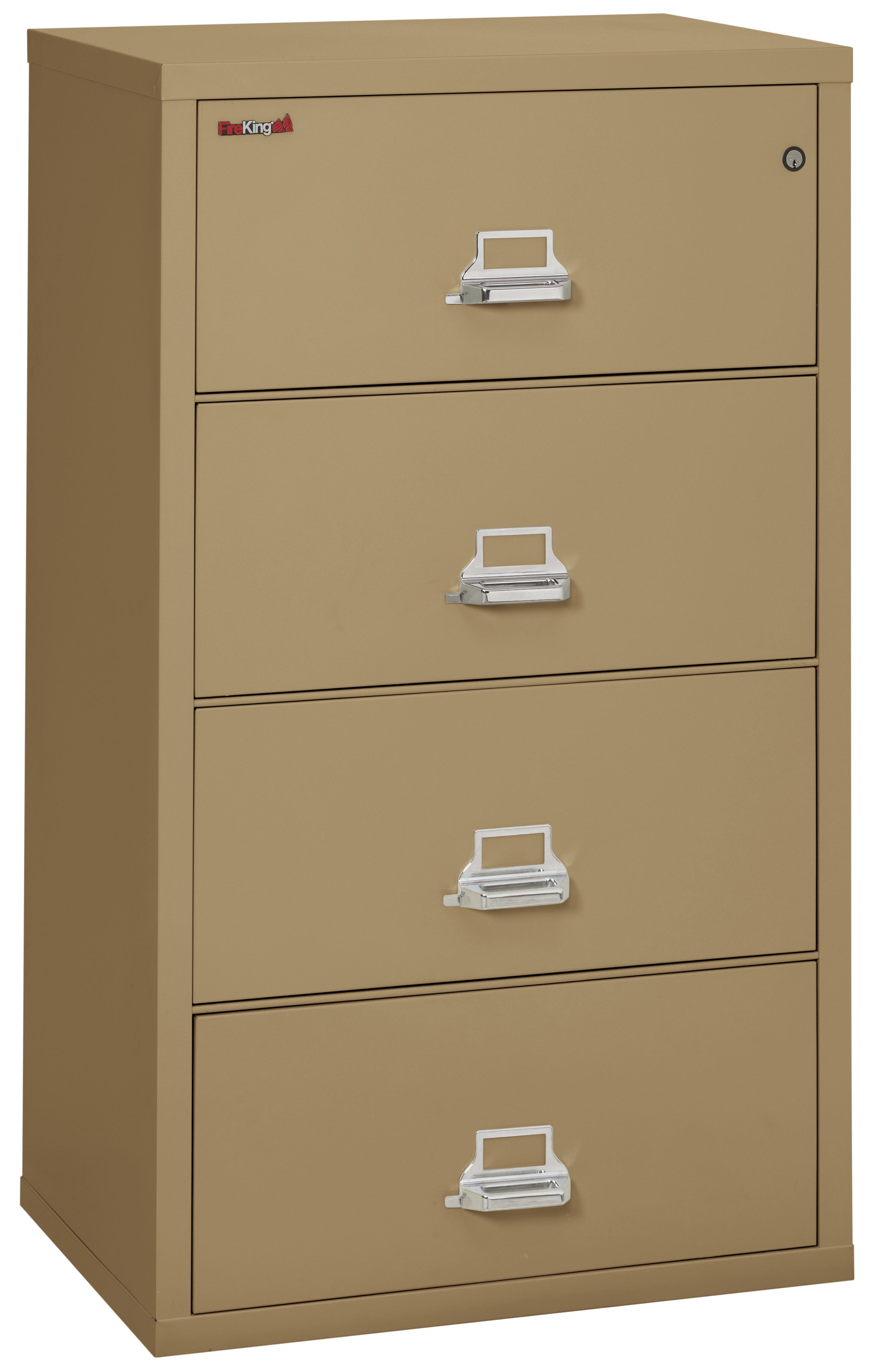 FireKing Classic Lateral File Cabinet - 1-Hour Fire-Rated & High Security - 2, 3, or 4 Drawers - Multiple Colors
