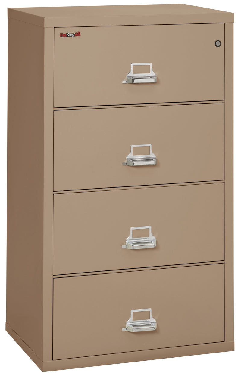 FireKing Classic Lateral File Cabinet - 1-Hour Fire-Rated & High Security - 2, 3, or 4 Drawers - 11 Colors