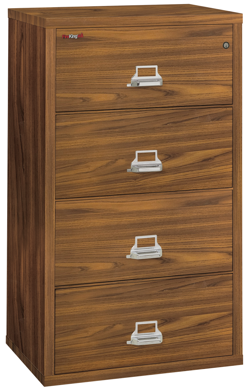 FireKing Designer Series Lateral File Cabinet - 1-Hour Fire-Rated & High Security - 2, 3, or 4 Drawers - 4 Colors