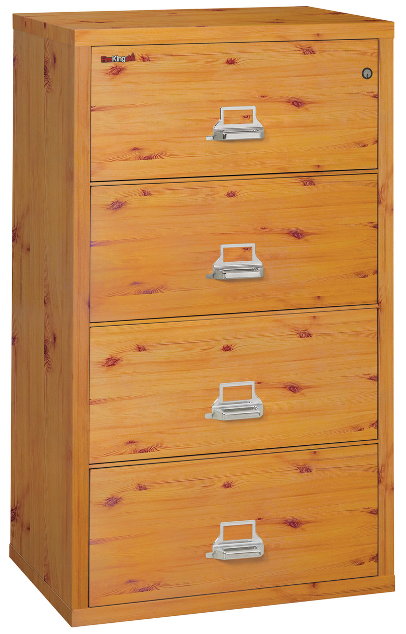 FireKing Designer Series Lateral File Cabinet - 1-Hour Fire-Rated & High Security - 2, 3, or 4 Drawers - 4 Colors