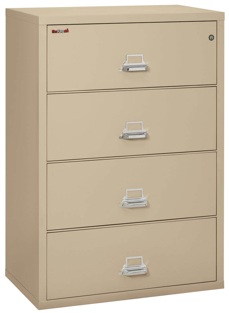 FireKing Classic Lateral File Cabinet - 1-Hour Fire-Rated & High Security - 2, 3, or 4 Drawers - 11 Colors