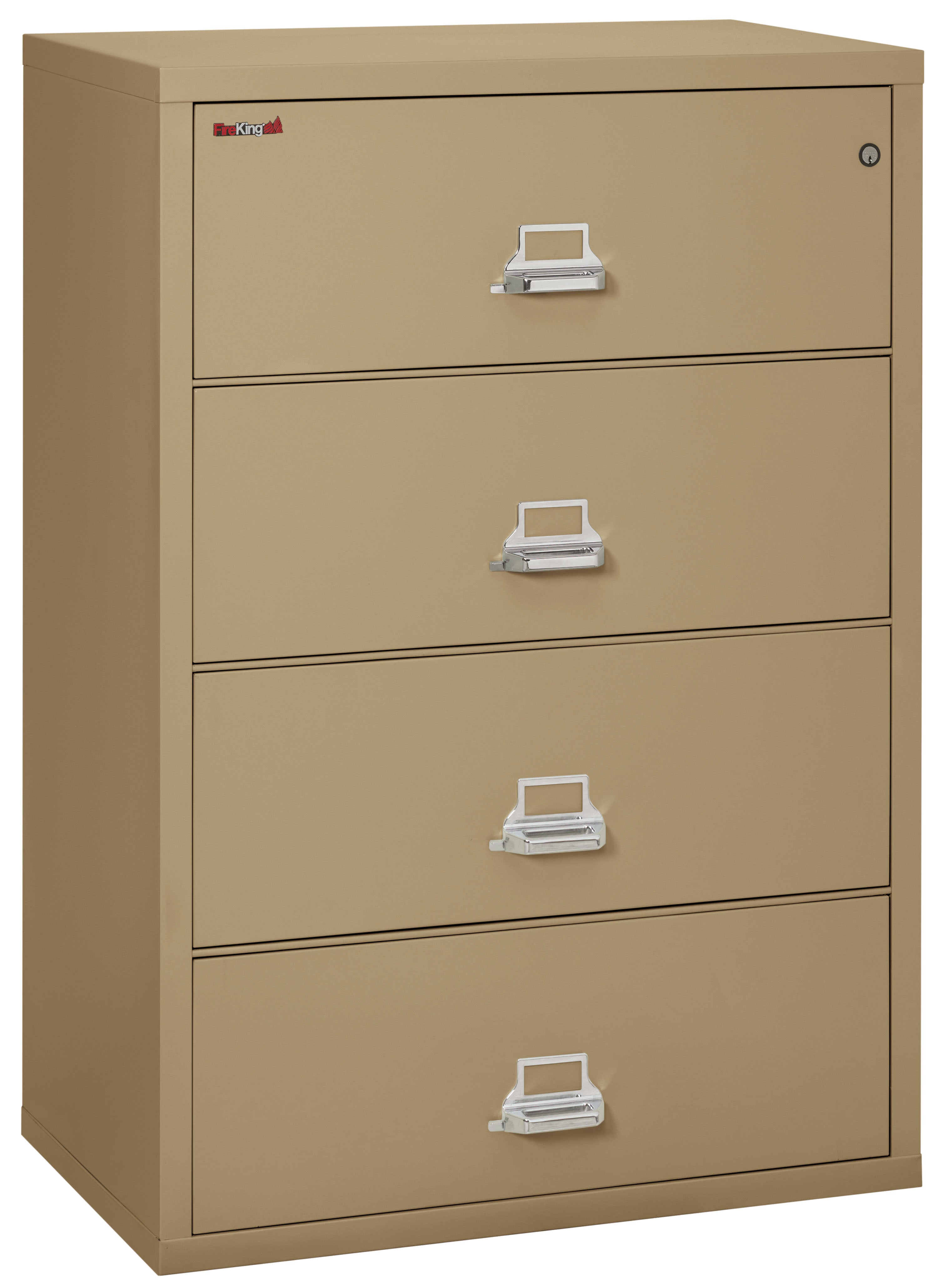 FireKing Classic Lateral File Cabinet - 1-Hour Fire-Rated & High Security - 2, 3, or 4 Drawers - Multiple Colors
