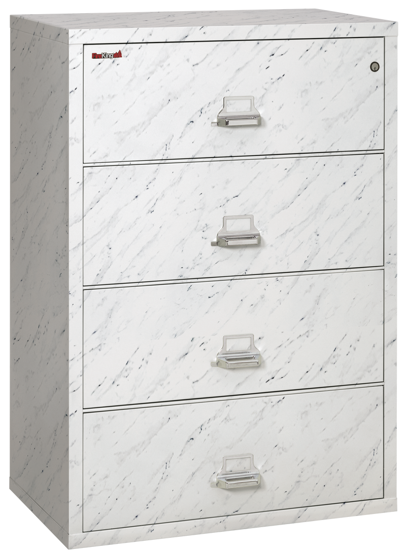 FireKing Designer Series Lateral File Cabinet - 1-Hour Fire-Rated & High Security - 2, 3, or 4 Drawers - 4 Colors