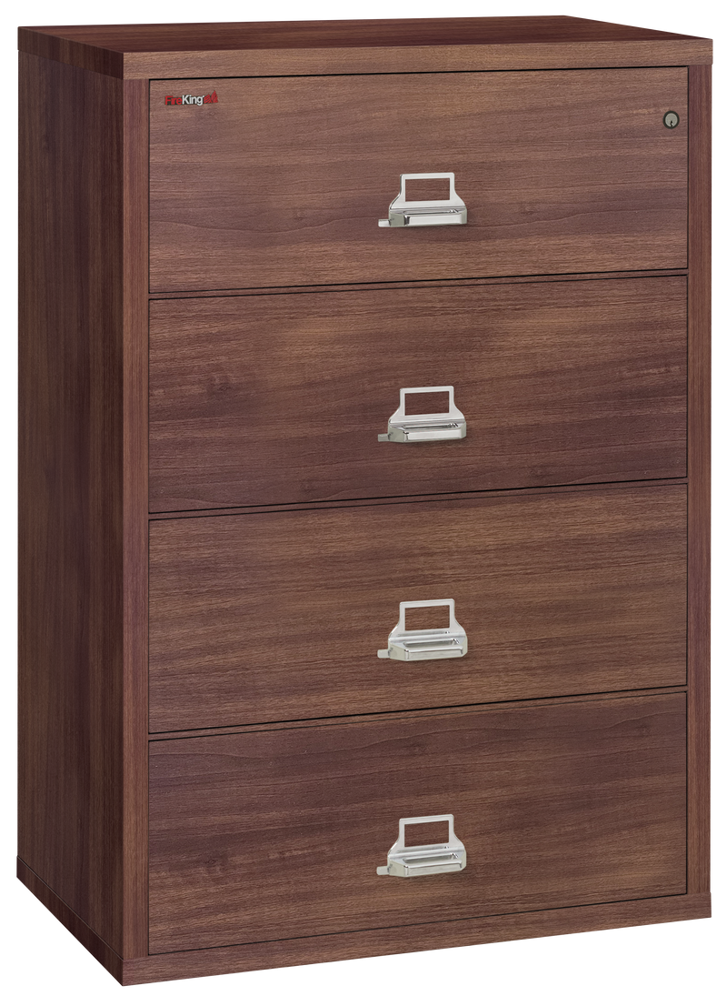 FireKing Designer Series Lateral File Cabinet - 1-Hour Fire-Rated & High Security - 2, 3, or 4 Drawers - 4 Colors