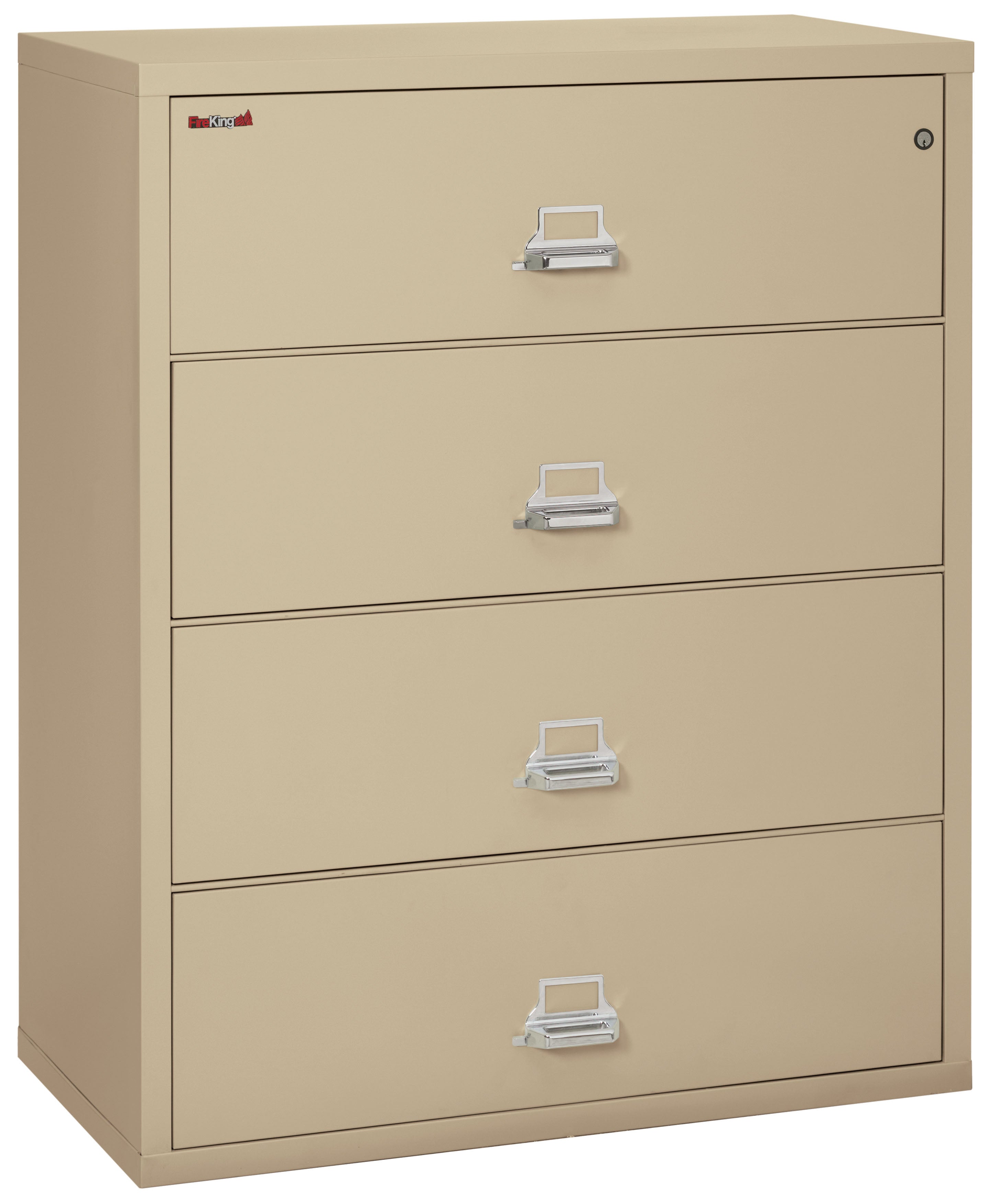 FireKing Classic Lateral File Cabinet - 1-Hour Fire-Rated & High Security - 2, 3, or 4 Drawers - Multiple Colors