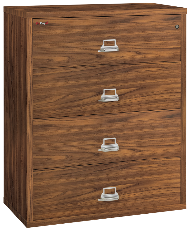 FireKing Designer Series Lateral File Cabinet - 1-Hour Fire-Rated & High Security - 2, 3, or 4 Drawers - 4 Colors