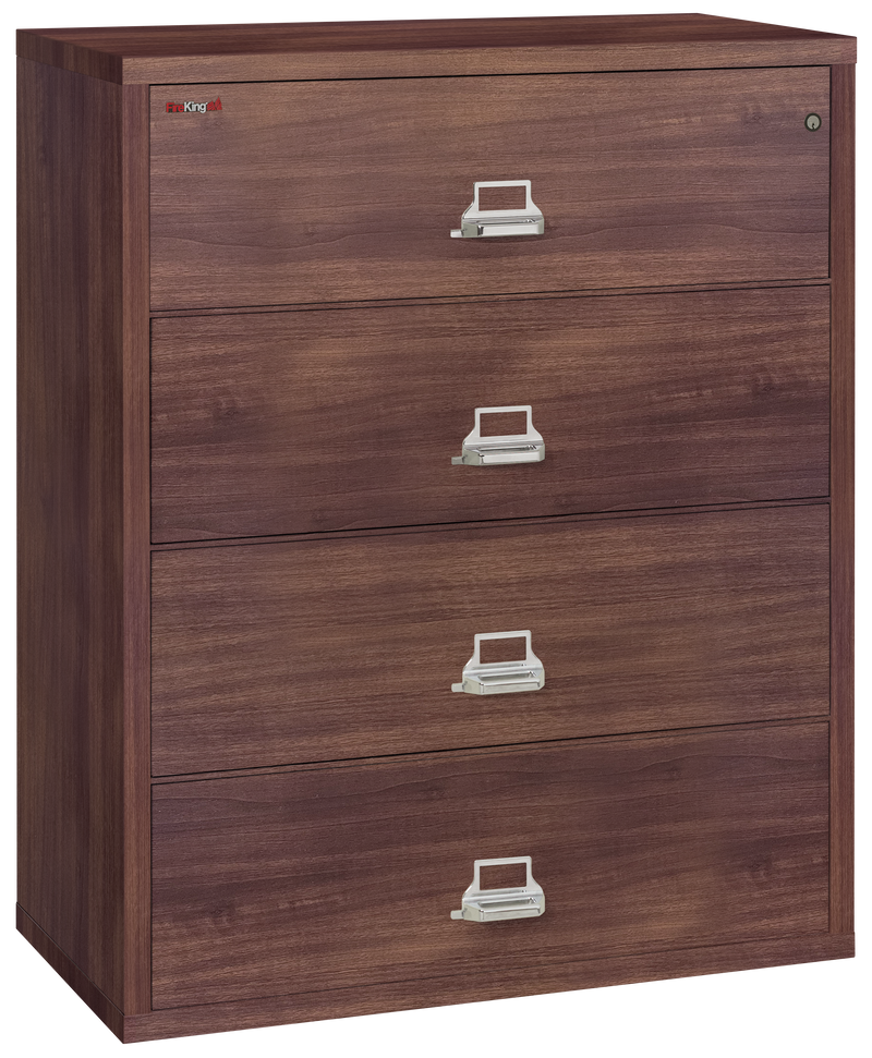 FireKing Designer Series Lateral File Cabinet - 1-Hour Fire-Rated & High Security - 2, 3, or 4 Drawers - 4 Colors