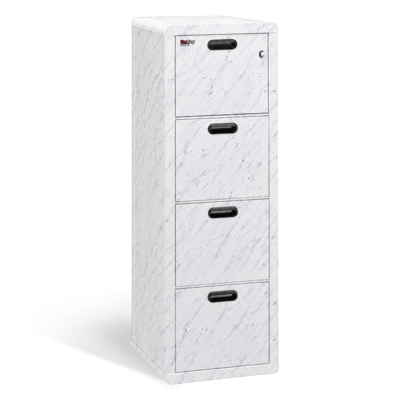 FireKing Turtle Contour Designer Series - Fire Rated File Cabinet, 1-Hour UL, Letter/Legal Filing, 2 or 4 Drawers - Multiple Colors