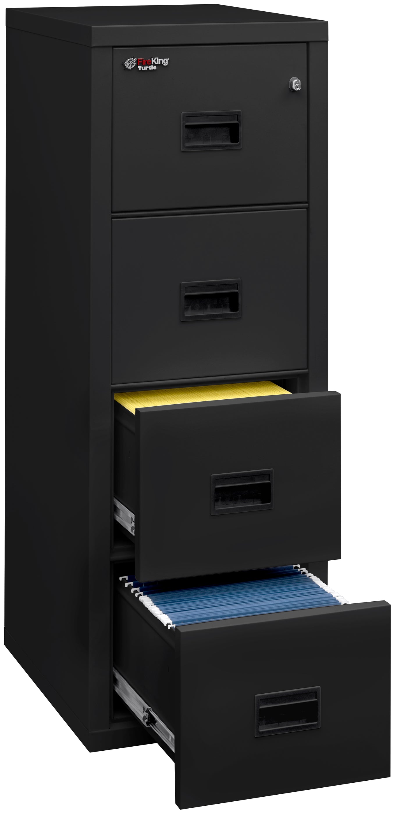 Flying File Cabinets FireKing Turtle Series - Space Saving Vertical File Cabinet - 1-Hour F