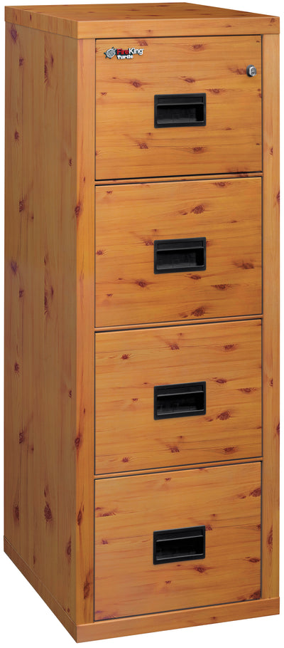 FireKing Turtle Series - Space Saving Vertical File Cabinet - 1-Hour Fire Rated - 2 or 4 Drawers - Multiple Colors
