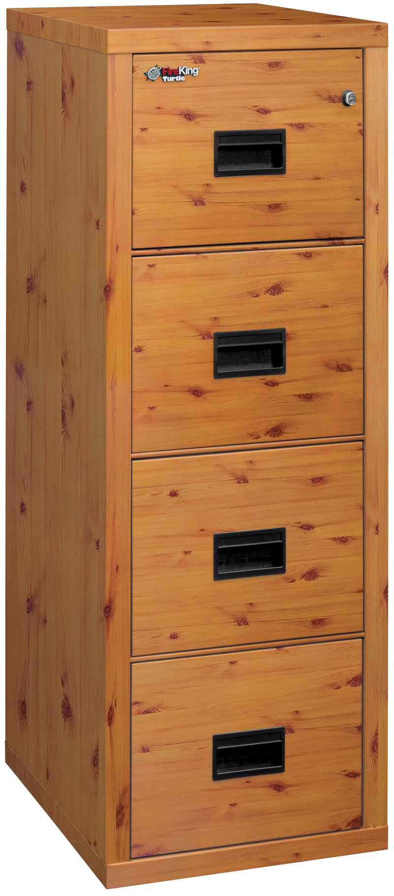 FireKing Turtle Designer Series - Space Saving Vertical File Cabinet - 1-Hour Fire Rated - 2 or 4 Drawers - 4 Colors