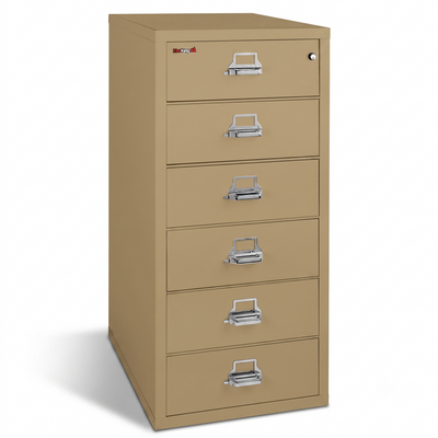 FireKing 1-Hour Fire Rated Card, Check, & Note File Cabinet - 4 or 6 Drawers - 11 Colors