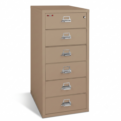 FireKing 1-Hour Fire Rated Card, Check, & Note File Cabinet - 4 or 6 Drawers - 11 Colors