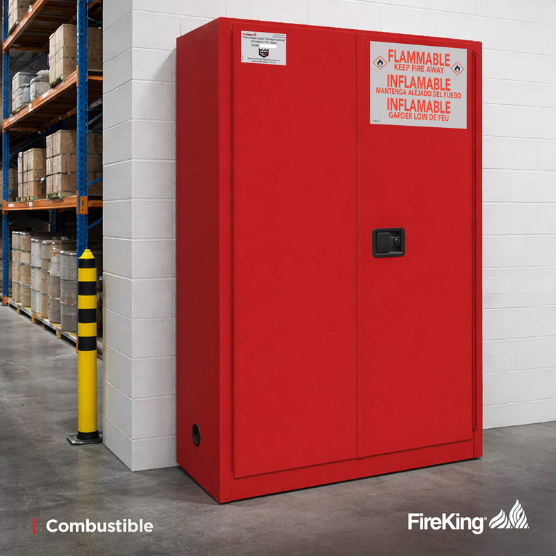 FireKing Flammable Safety Cabinets - 30, 45, & 60 Gallon Sizes - Multiple Colors - UL/ULC, OSHA, NFPA, and ANSI Compliant