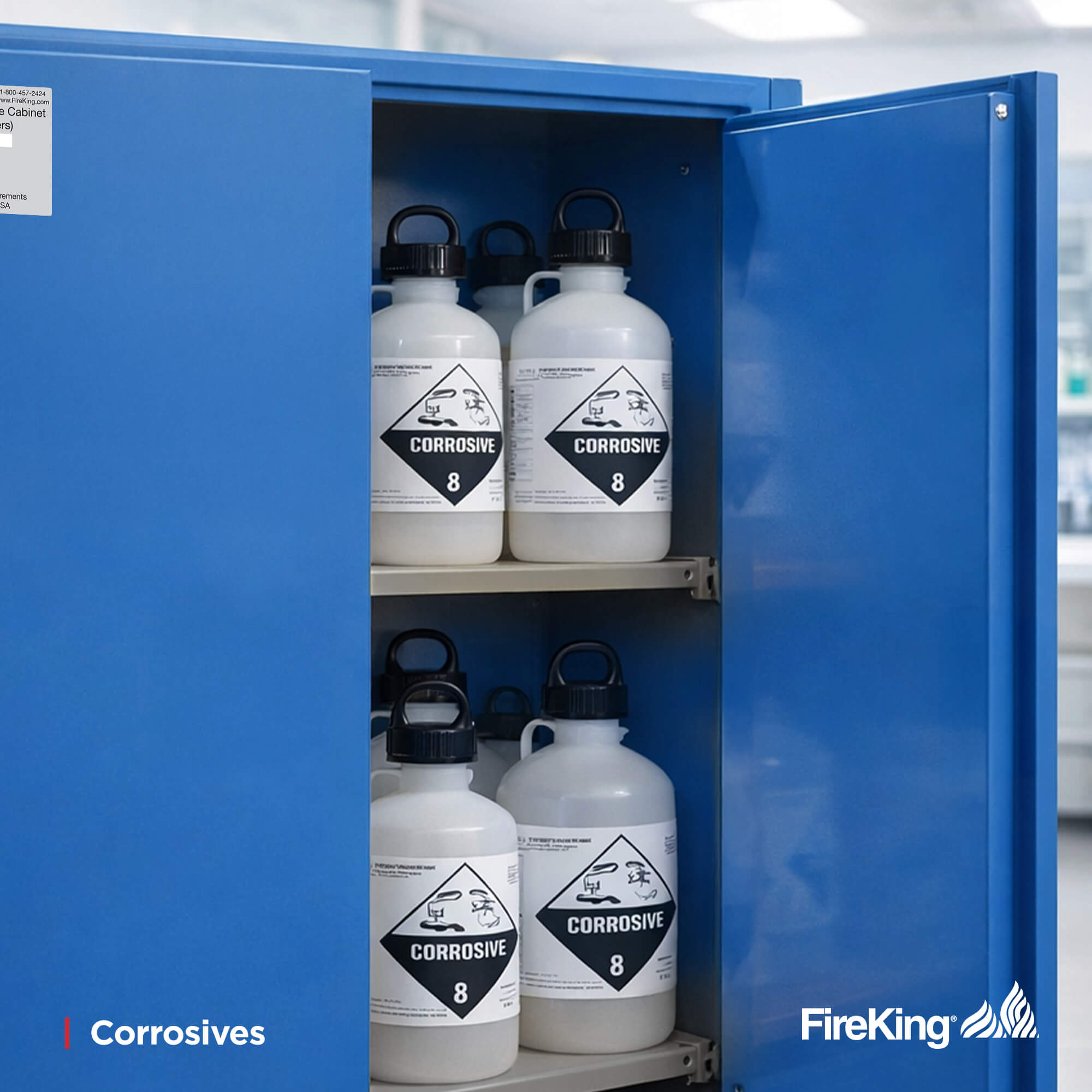 FireKing Flammable Safety Cabinets - 30, 45, & 60 Gallon Sizes - Multi