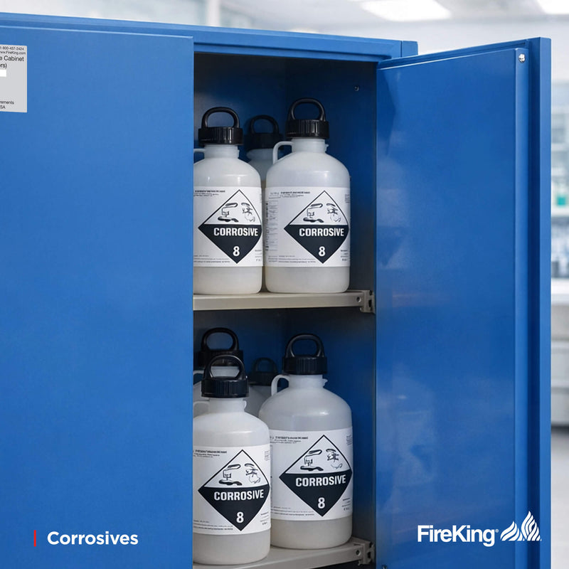 FireKing Flammable Safety Cabinets - 30, 45, & 60 Gallon Sizes - Multiple Colors - UL/ULC, OSHA, NFPA, and ANSI Compliant