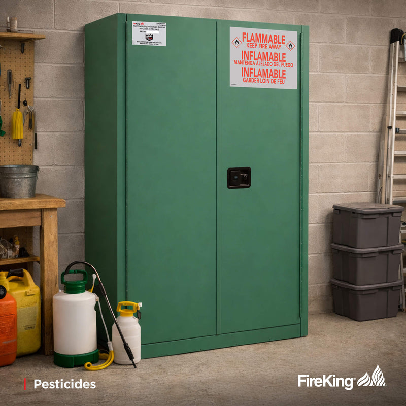 FireKing Flammable Safety Cabinets - 30, 45, & 60 Gallon Sizes - Multiple Colors - UL/ULC, OSHA, NFPA, and ANSI Compliant