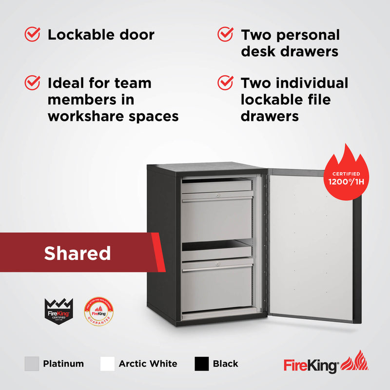 FireShield™ Edge Series Fire-Rated Storage Cabinet - 1 Hour Fire-Rated - Executive, Shared, Hybrid, or Flex Configurations